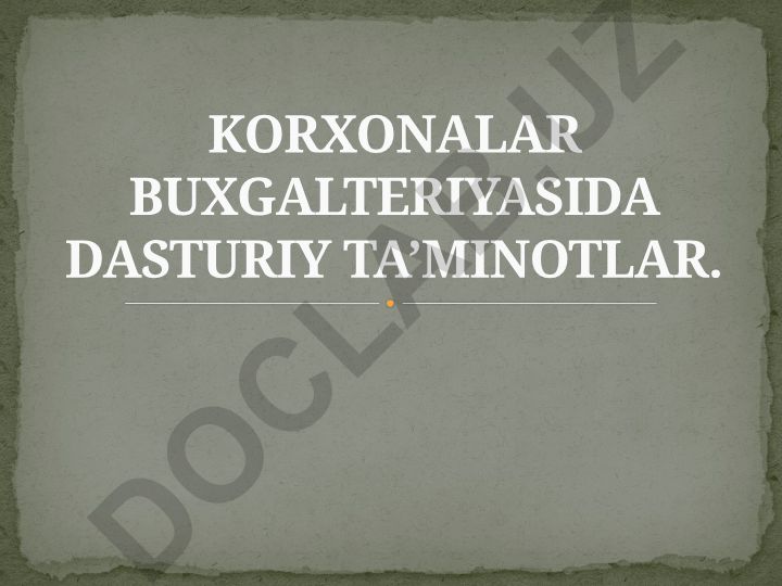 Korxonalar buxgalteriyasida dasturiy ta'minotlar va innovatsiyalar marketingi