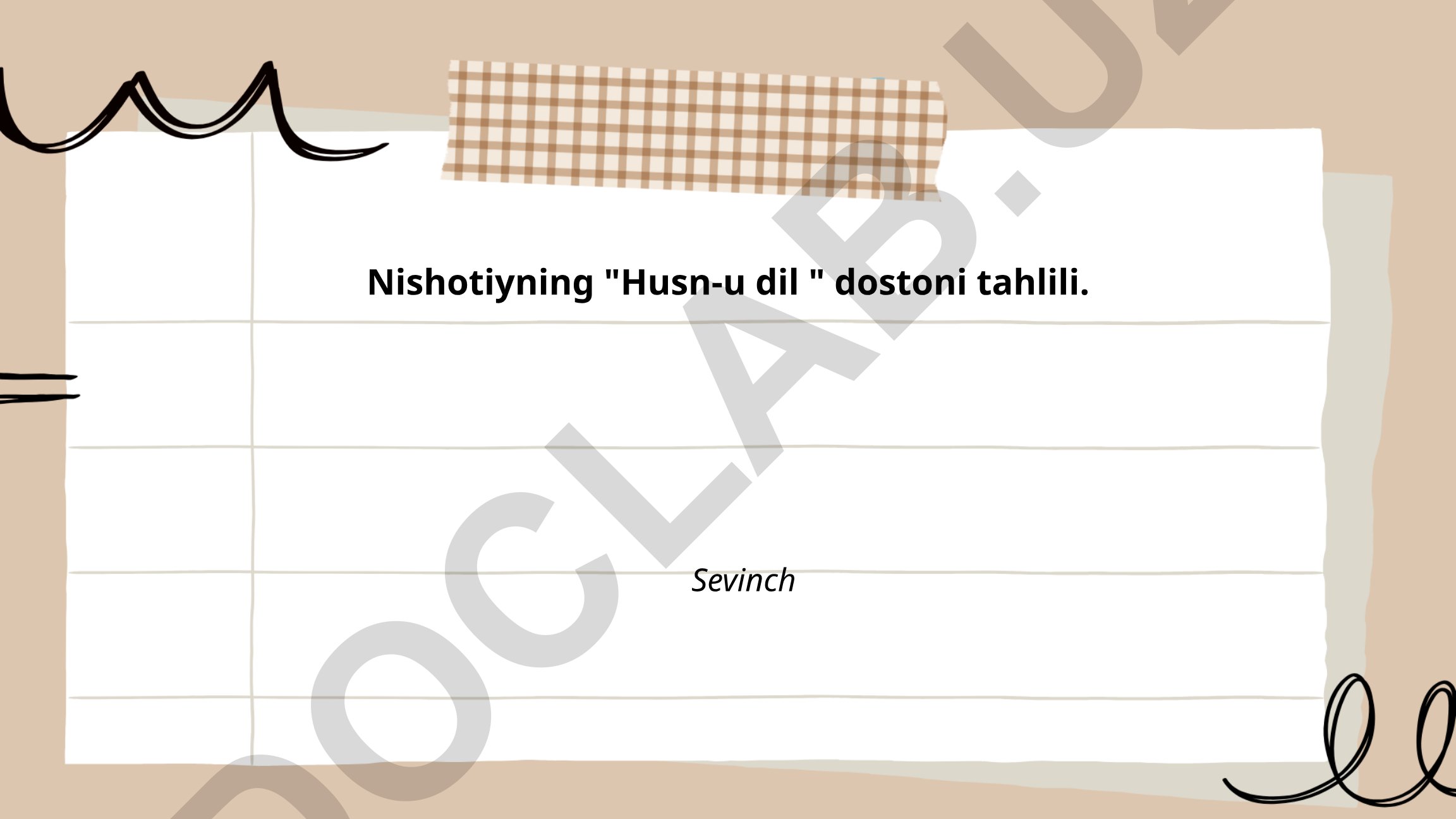 Nishotiyning "Husn-u dil" dostoni tahlili