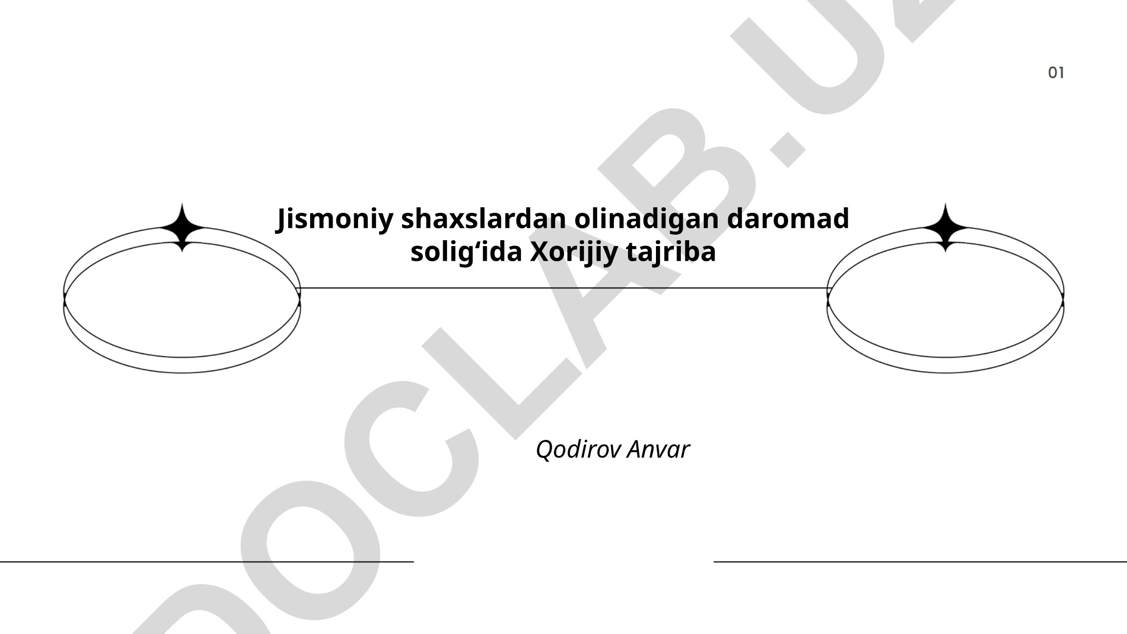 Jismoniy shaxslardan olinadigan daromad soligʻida xorijiy tajriba