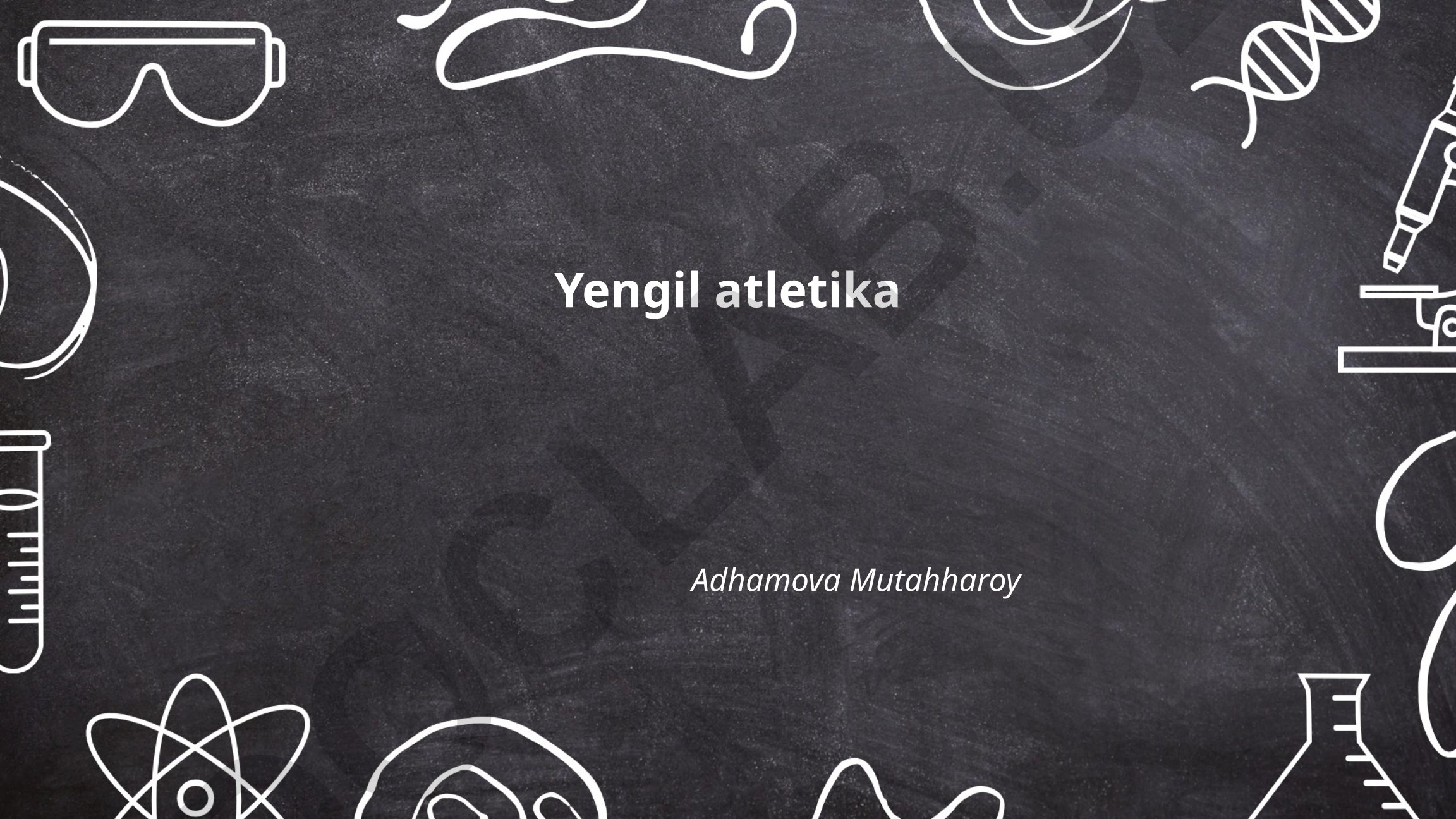 Yengil atletika turlari: sprint va to'siq yugurishlari