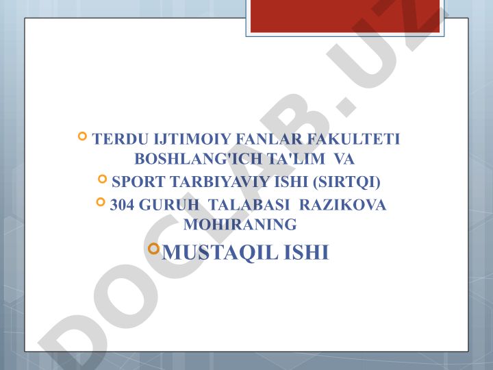 Boshlang'ich sinf o'quvchilarining moddiy dunyoqarash asoslarini shakllantirish