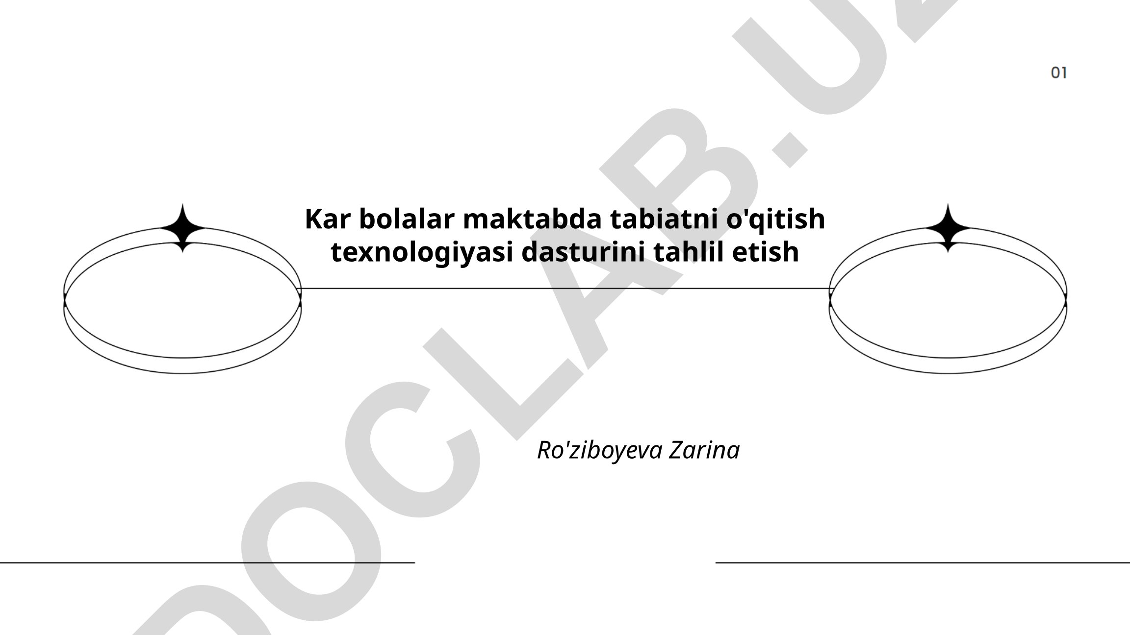Kar bolalar maktabida tabiatni o'qitish texnologiyasi dasturini tahlil etish