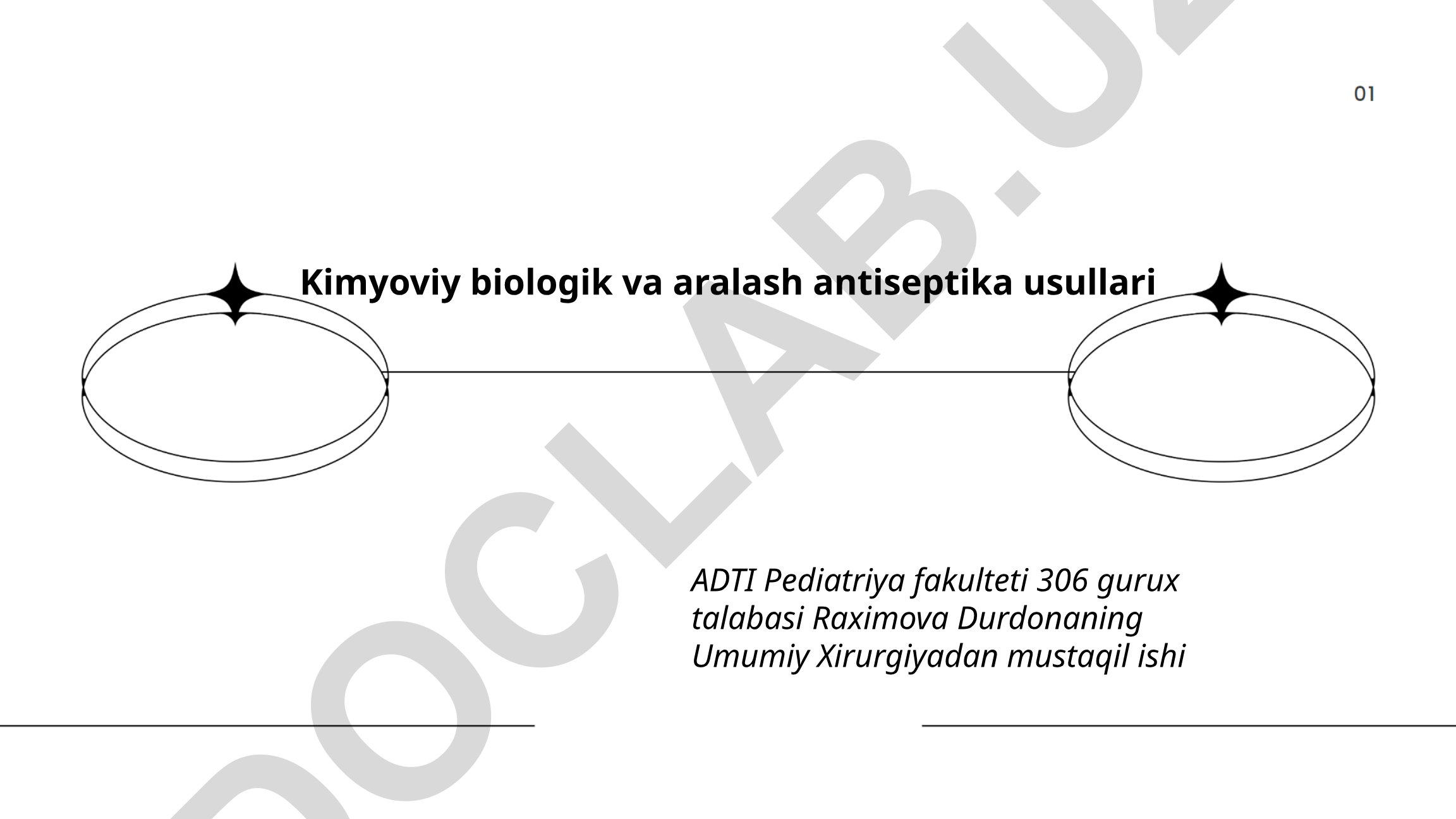 Kimyoviy, biologik va aralash antiseptika usullari