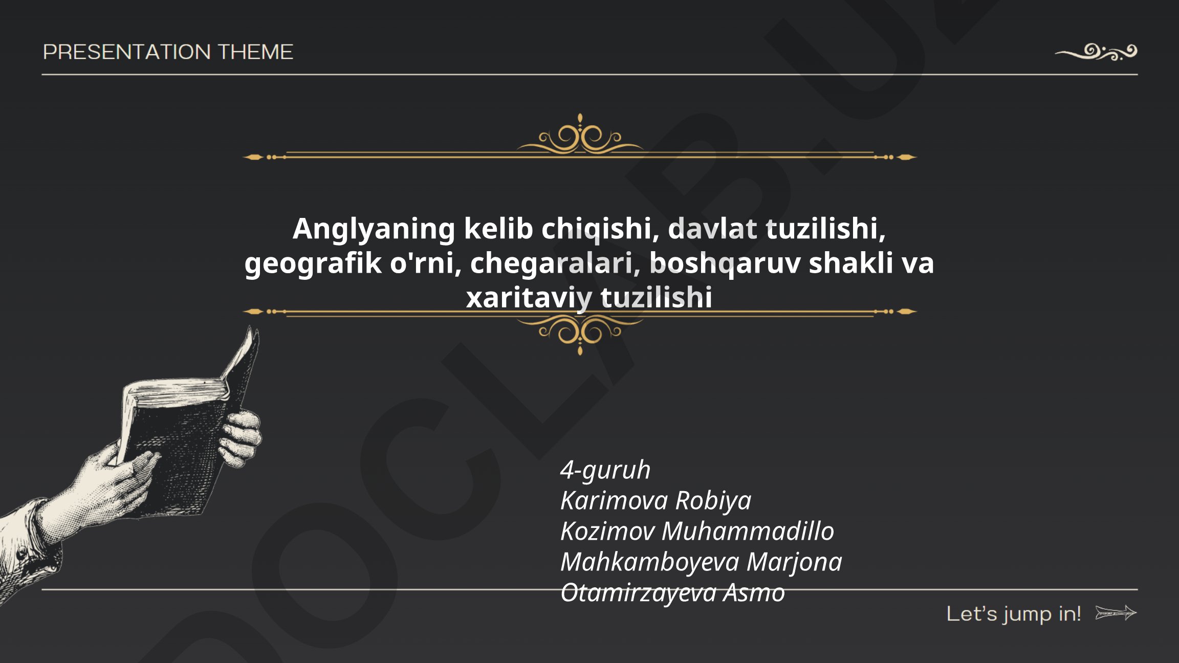 Angliyaning kelib chiqishi, davlat tuzilishi va tarixiy rivojlanishi