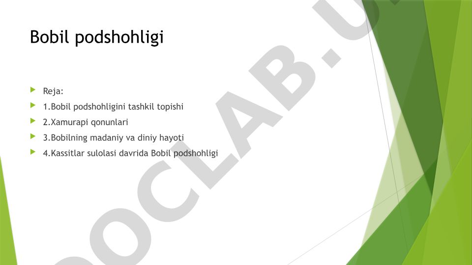 Bobil podshohligi tarixi va madaniyati