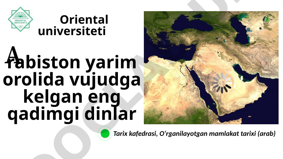 Arabiston yarim orolida qadimgi dinlar va Makka shahar-davlatining tarixi