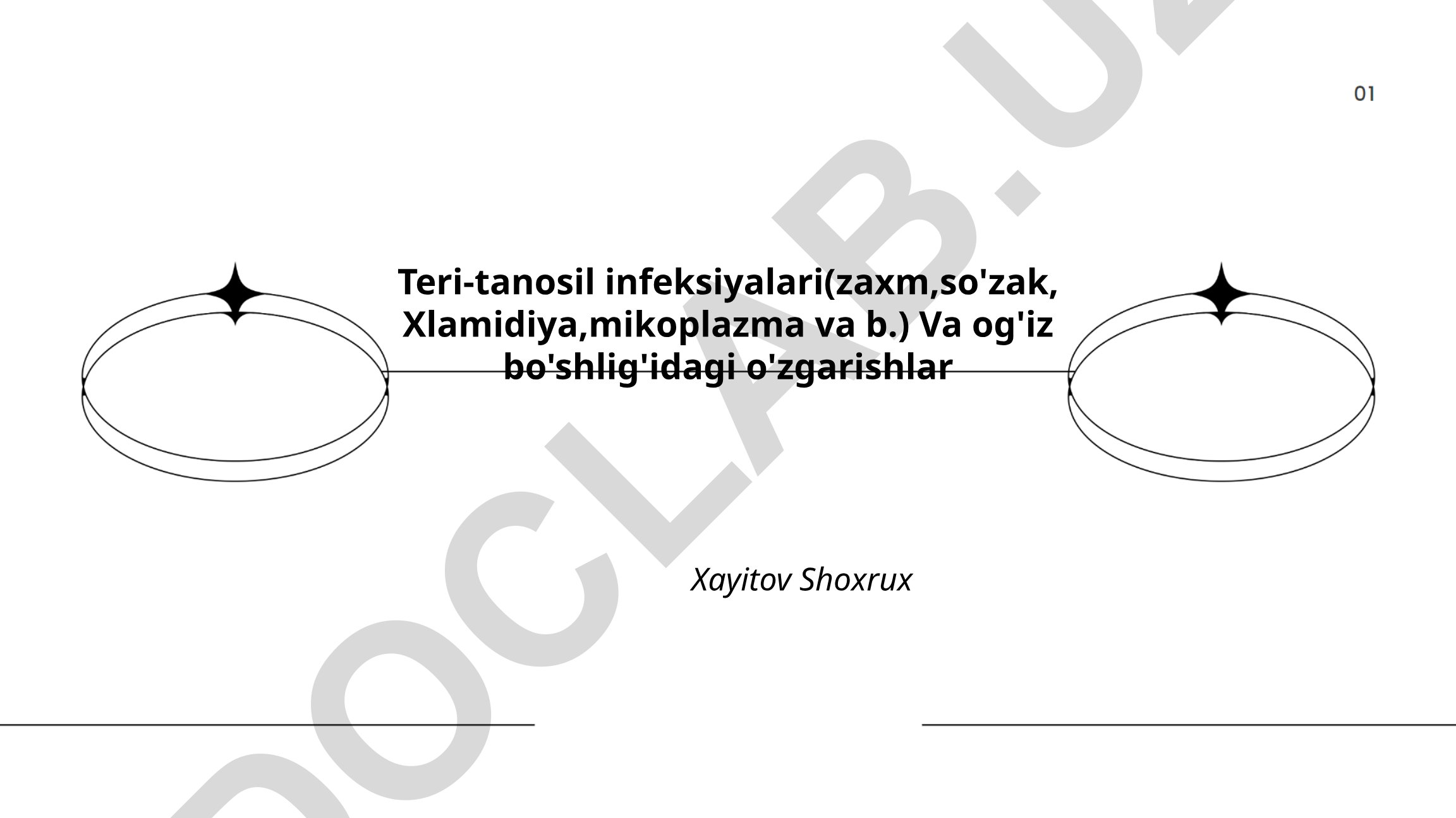 Teri-tanosil infeksiyalari va og'iz bo'shlig'idagi o'zgarishlar