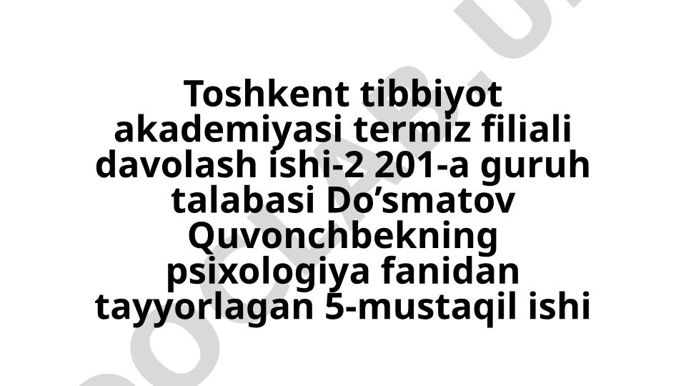 Psixologiyaning zamonaviy tendensiyalari