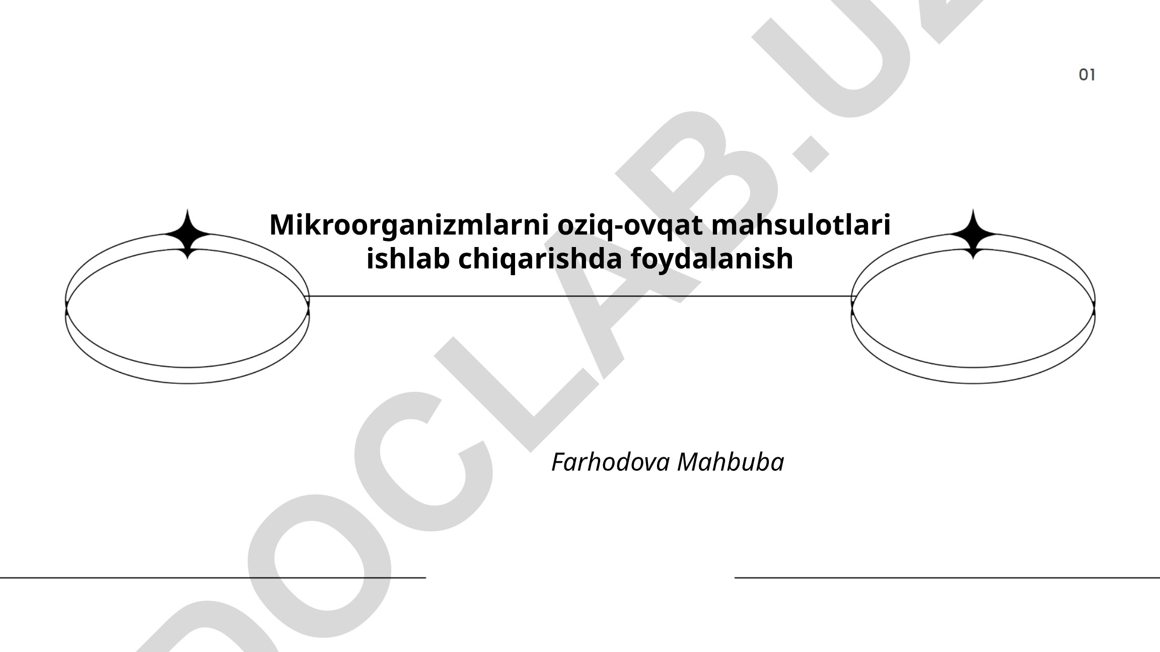Mikroorganizmlarni oziq-ovqat mahsulotlari ishlab chiqarishda foydalanish