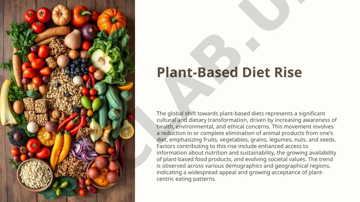 Global Shift Towards Plant-Based Diets