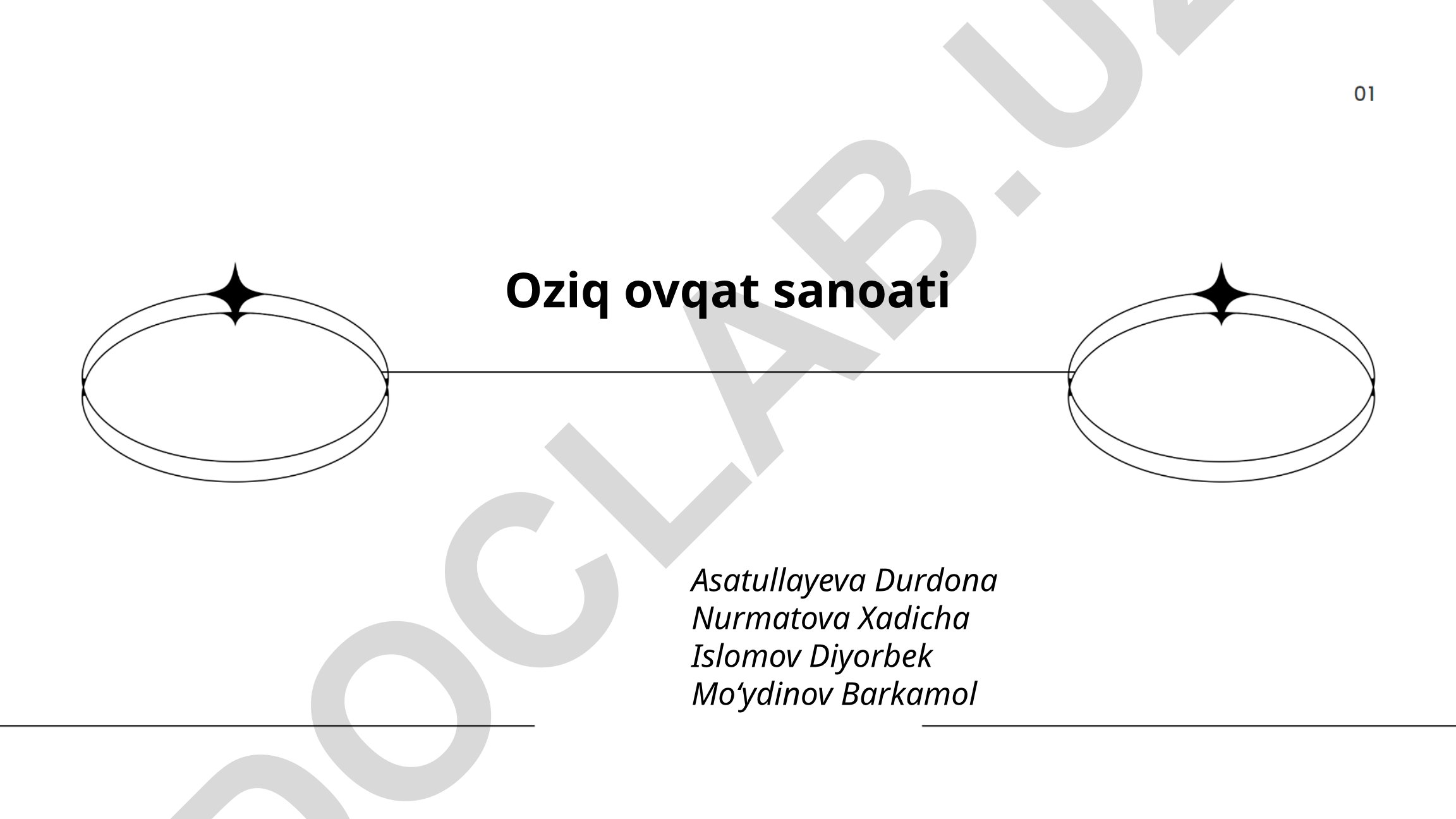 O'zbekistonda oziq-ovqat sanoati rivojlanishi va texnologiyalari