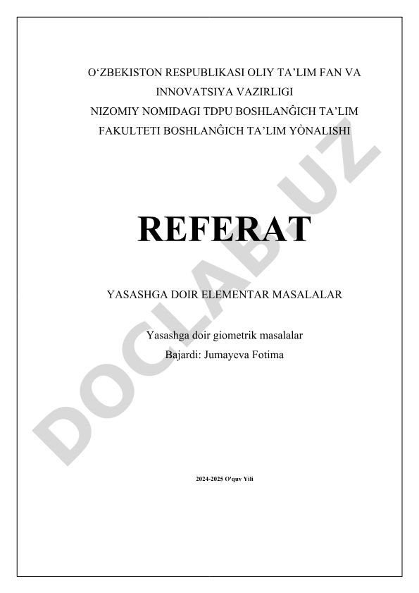 Yasashga doir elementar masalalar: ehtiyojlar, ijtimoiy-iqtisodiy omillar va barqaror yashash