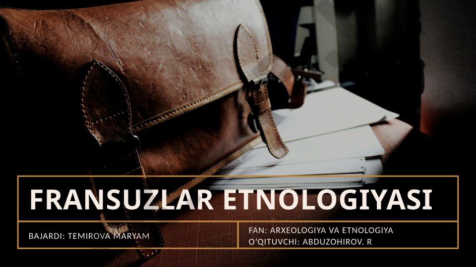 Fransuzlar etnologiyasi