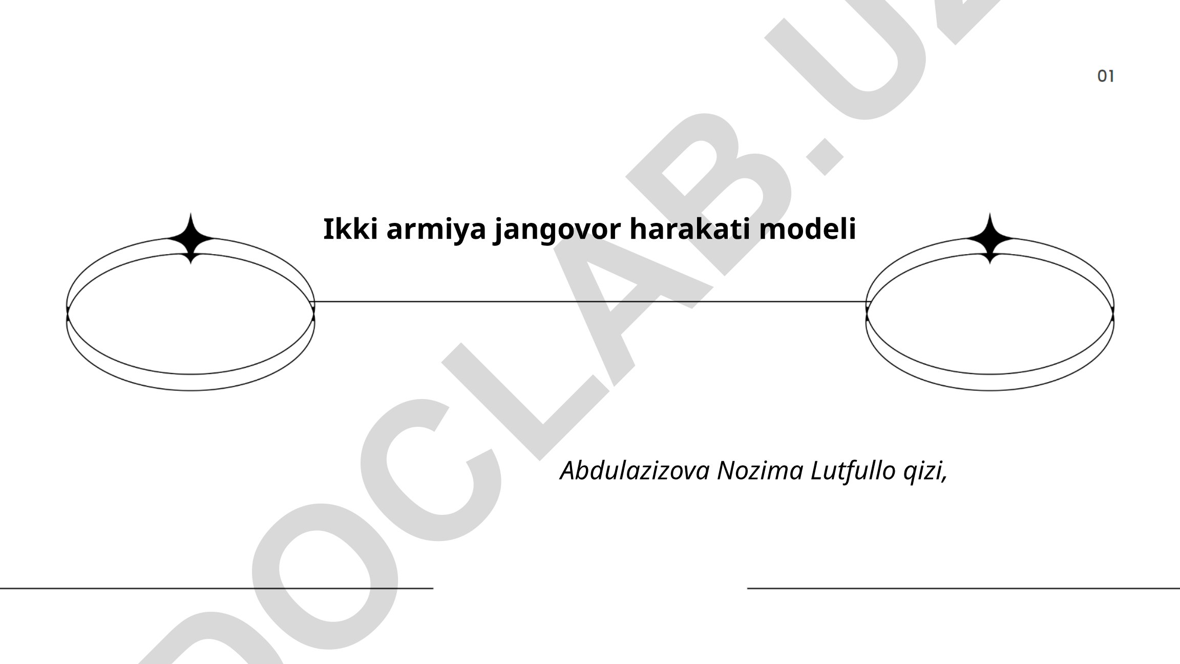Ikki armiya jangovor harakati modeli