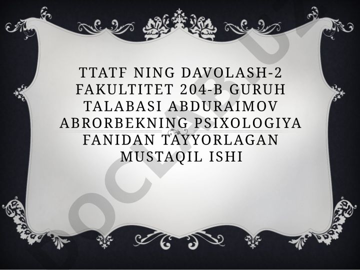 Bemorlarning nevrotik holatlari