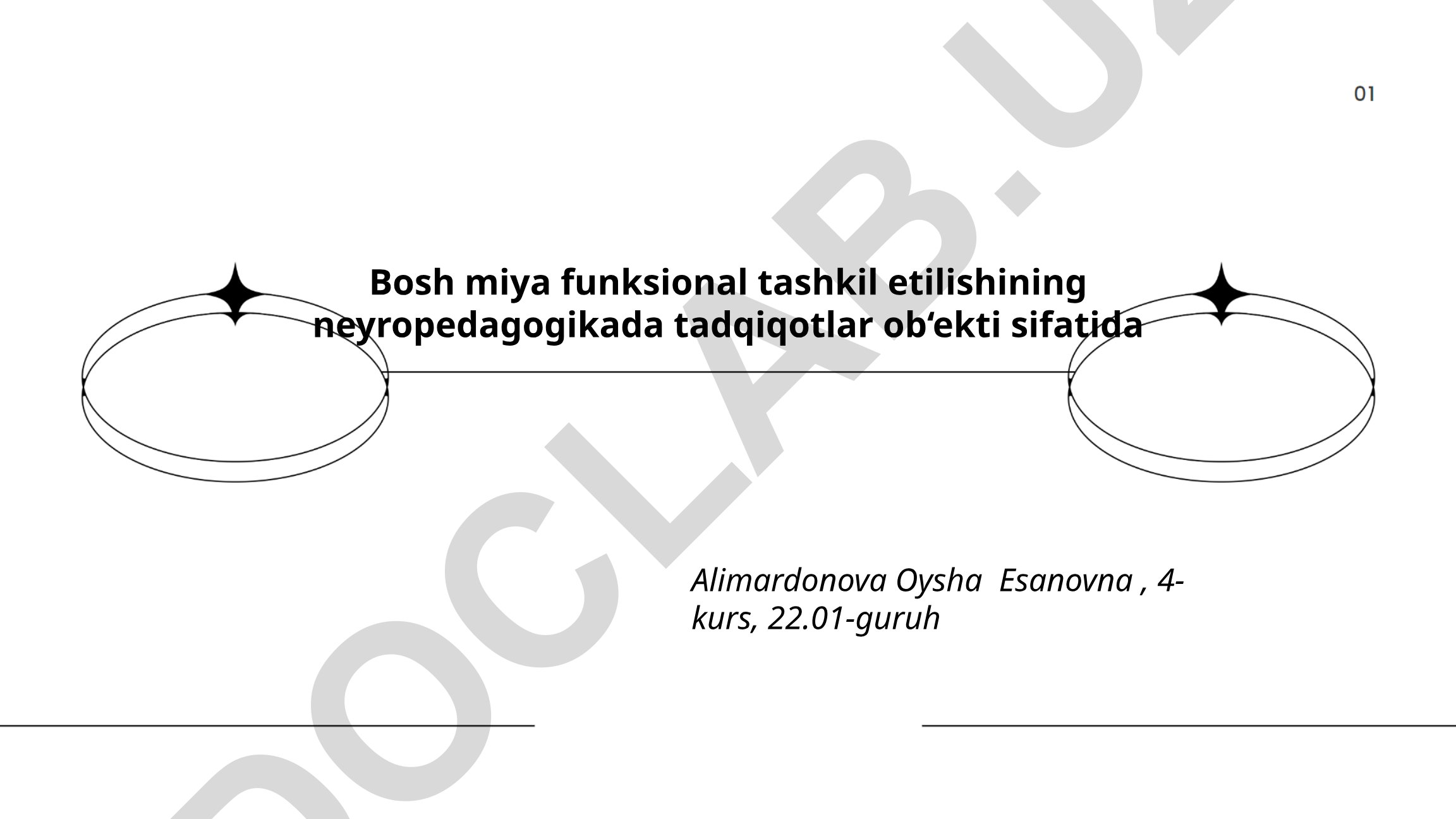 Bosh miya funksional tashkil etilishining neyropedagogikada tadqiqotlar ob‘ekti sifatida