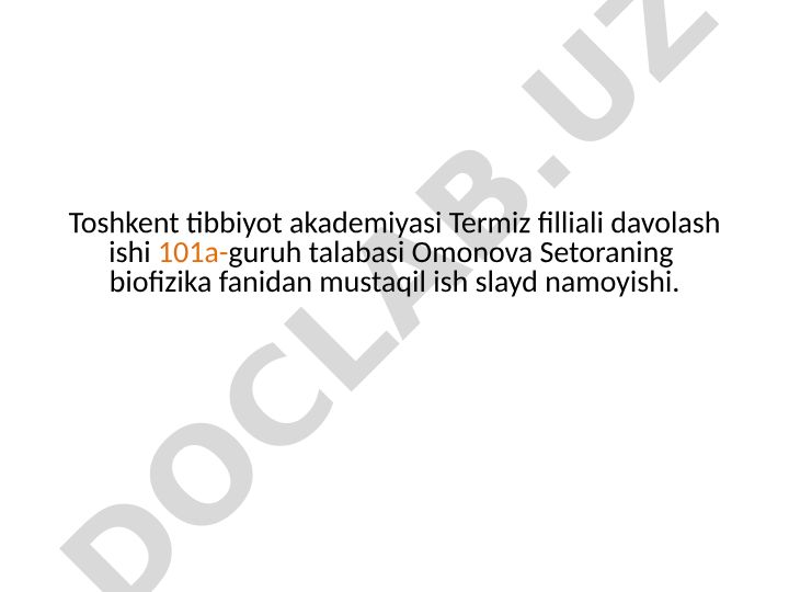 Bionika asoslari va uning inson hayotidagi o’rni
