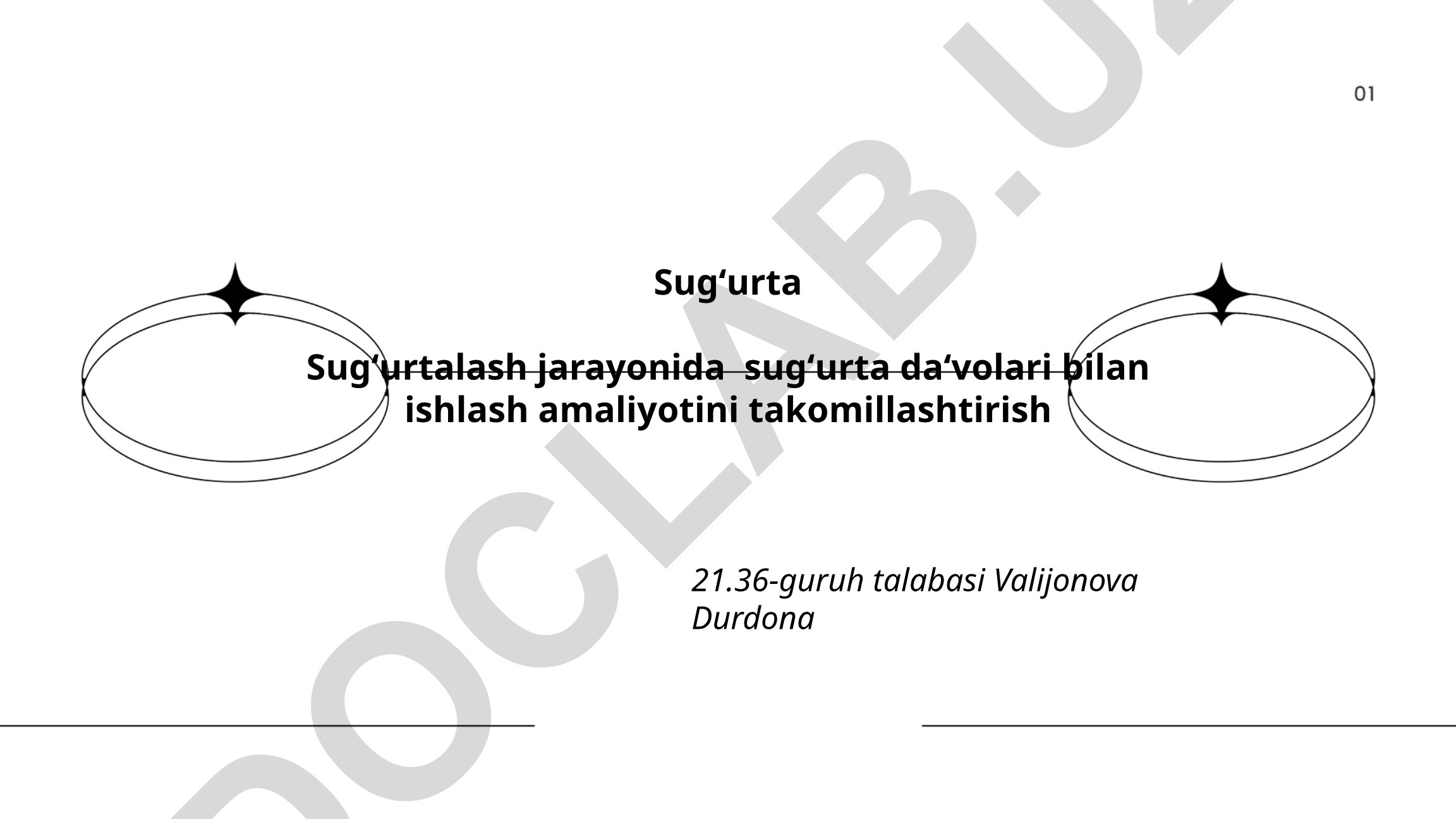 Sug'urta da'volari bilan ishlash amaliyotini takomillashtirish