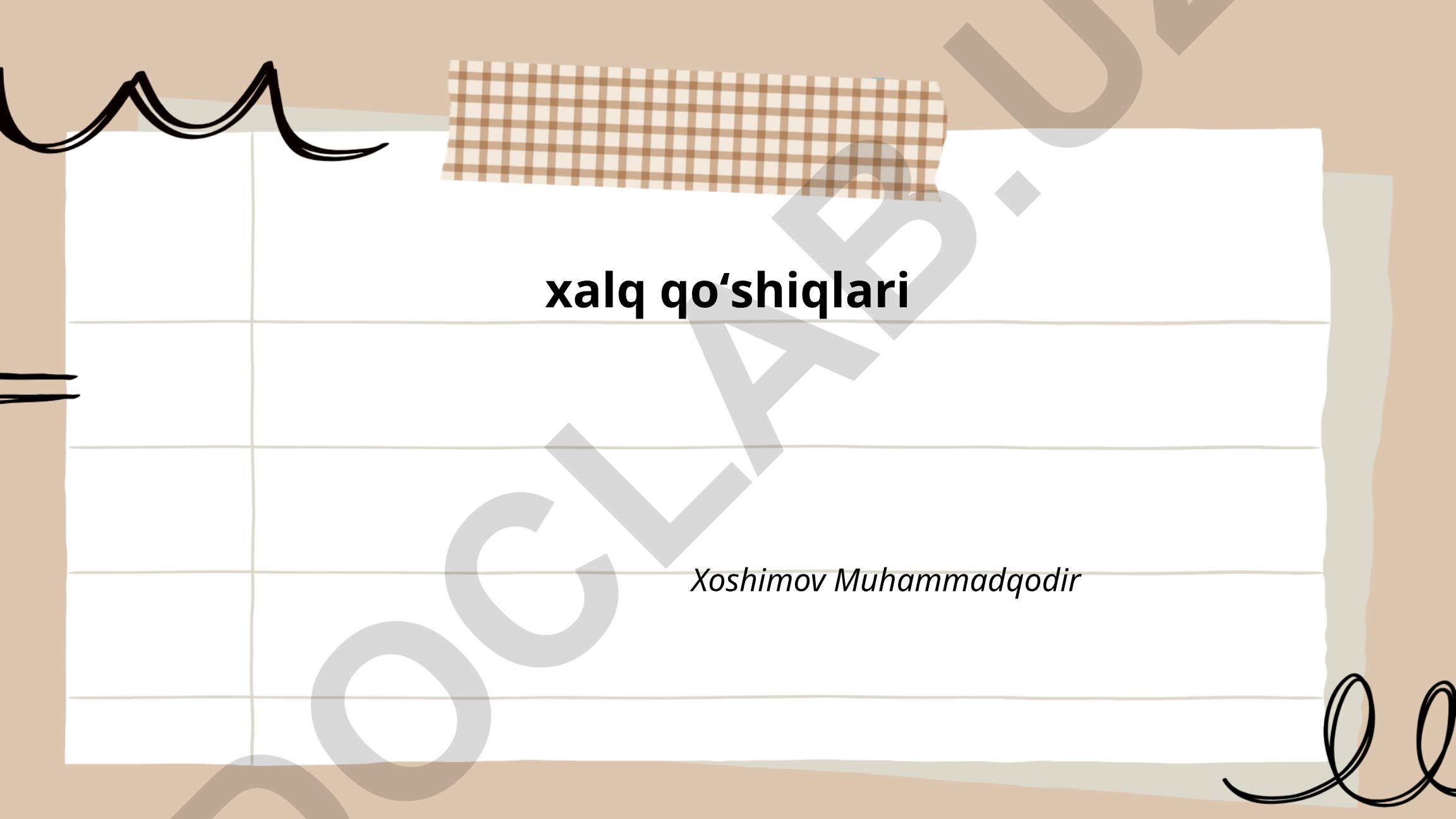 Xalq qo'shiqlari: kelib chiqishi, turlari va mavzulari