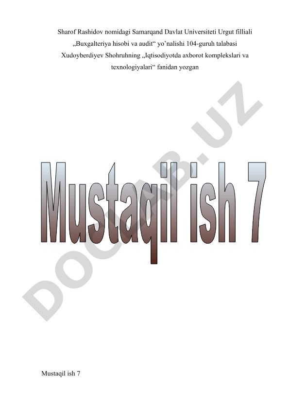 Excel dasturida diagrammalar bilan ishlash