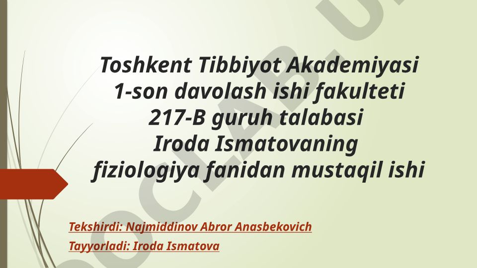 Sinapslarning turli moddalarga sezgirligi