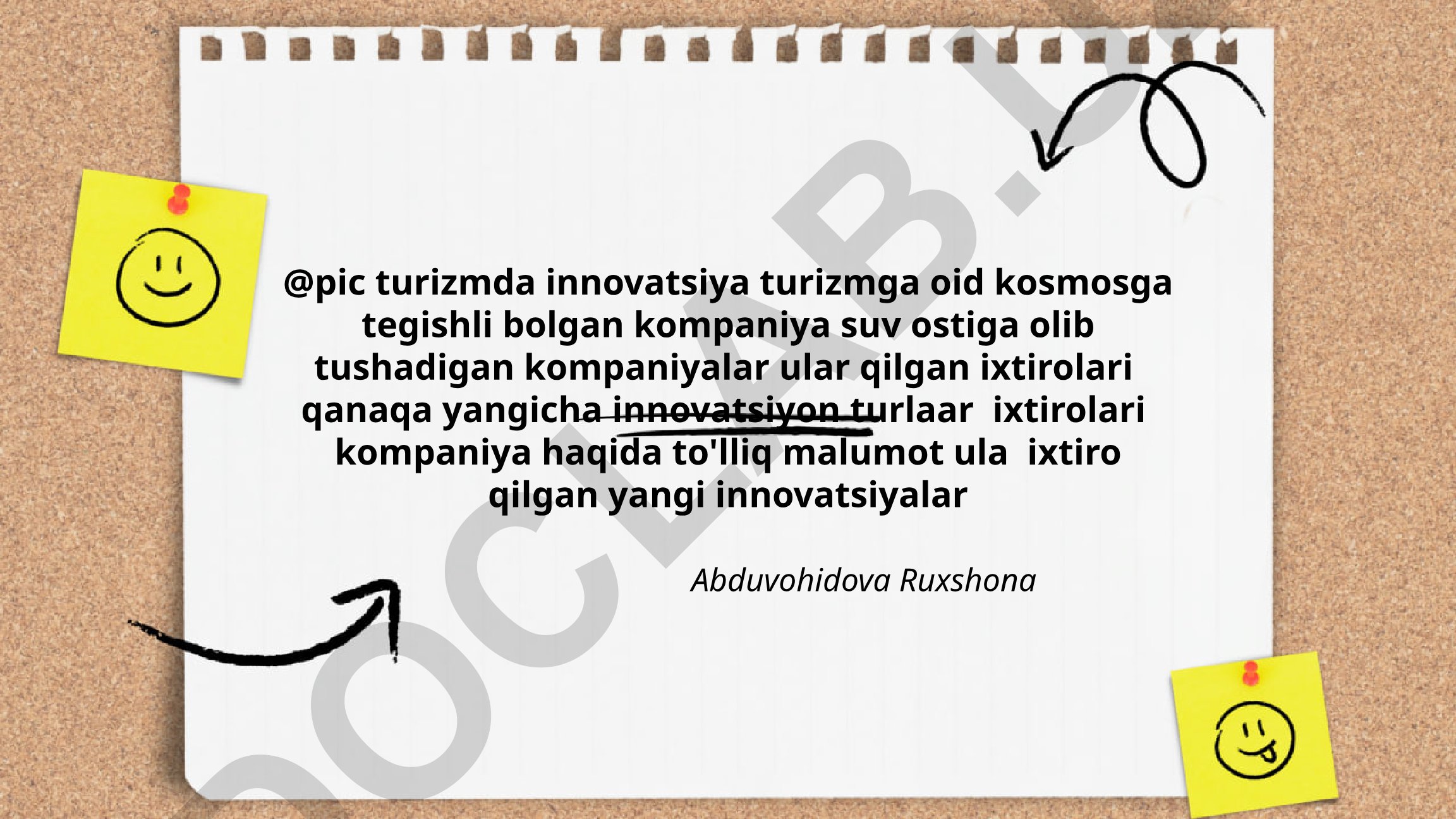 Kosmik va suv osti turizmi kompaniyalarining innovatsiyalari