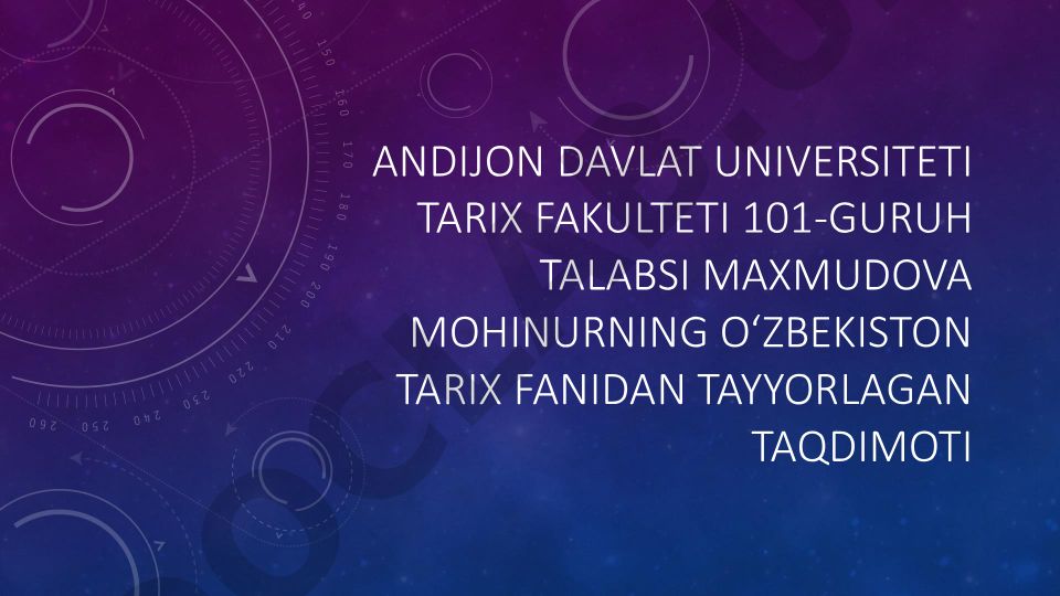 Oʻzbekiston tarixi