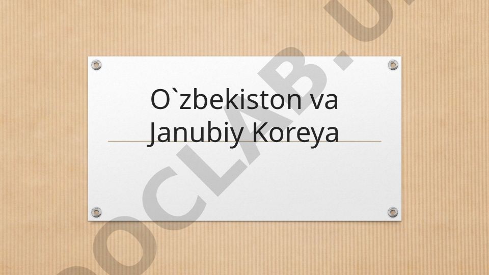 O'zbekiston va Janubiy Koreya aholisi va antropologiya