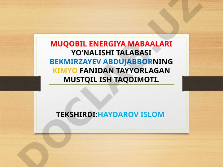 Oksidlar tabiatda uchrashi va ishlatilishi