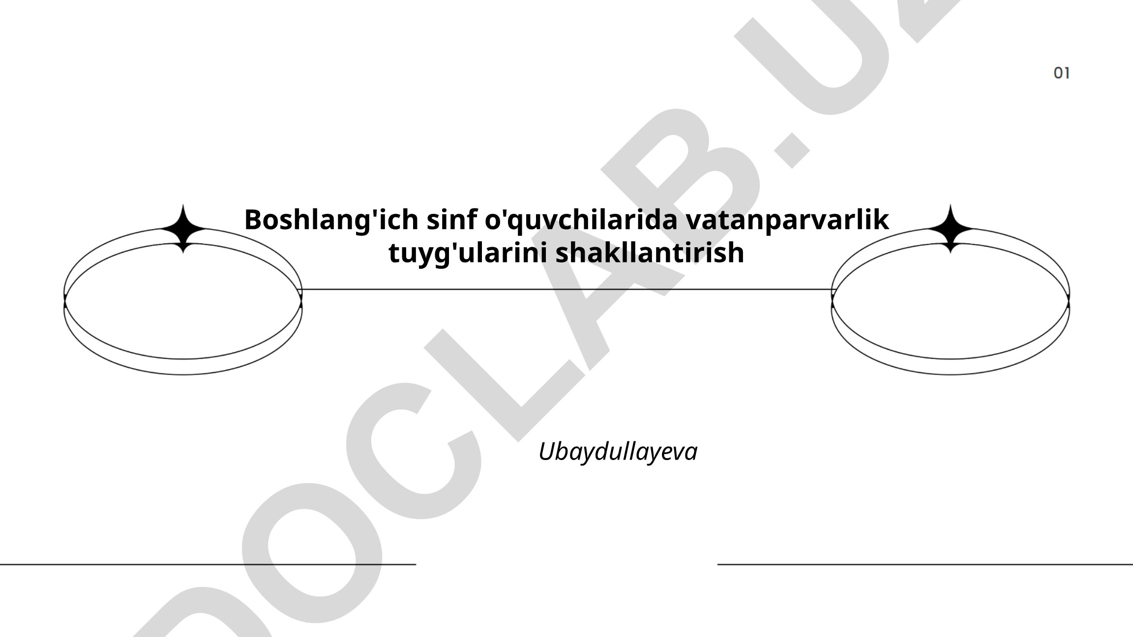 Boshlang'ich sinf o'quvchilarida vatanparvarlik tuyg'ularini shakllantirish