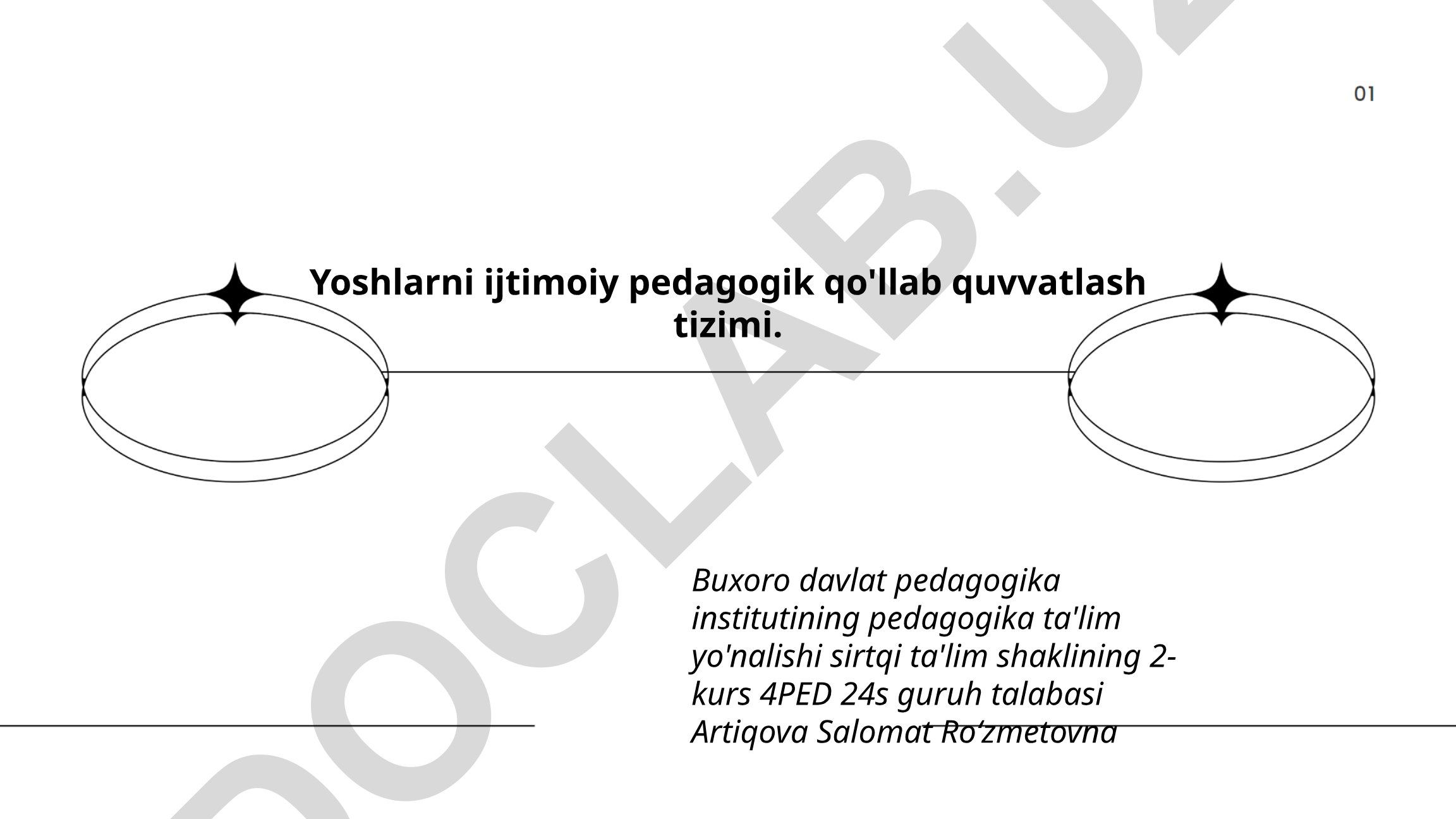 Yoshlarni ijtimoiy pedagogik qo'llab quvvatlash tizimi