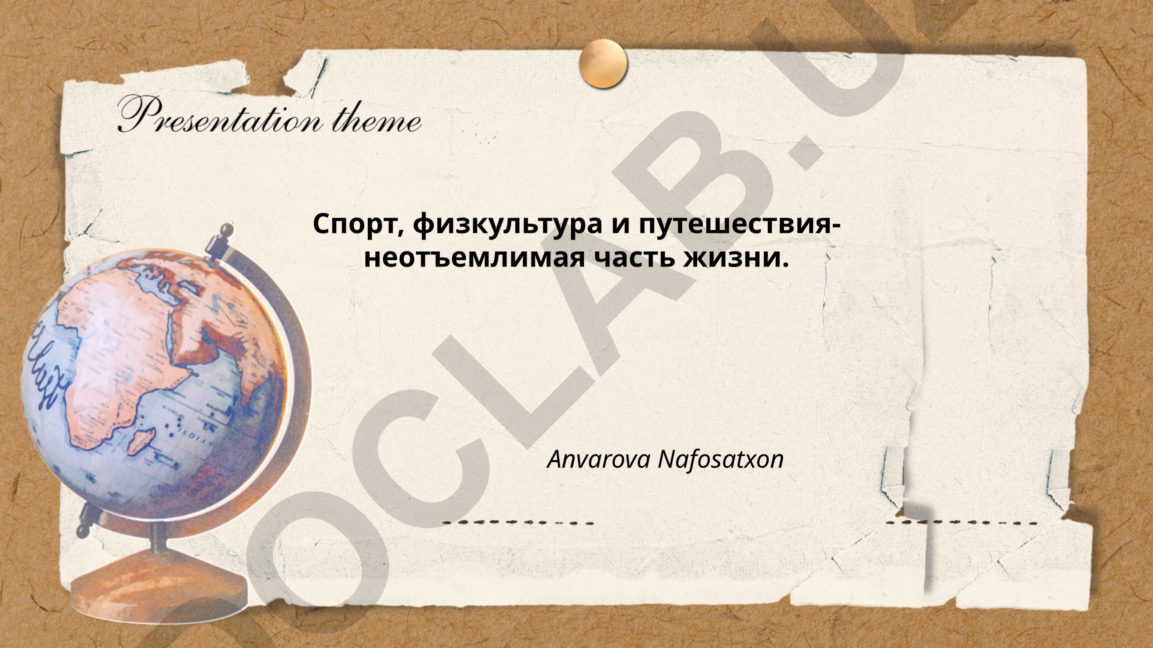 Спорт, физкультура и путешествия как часть жизни