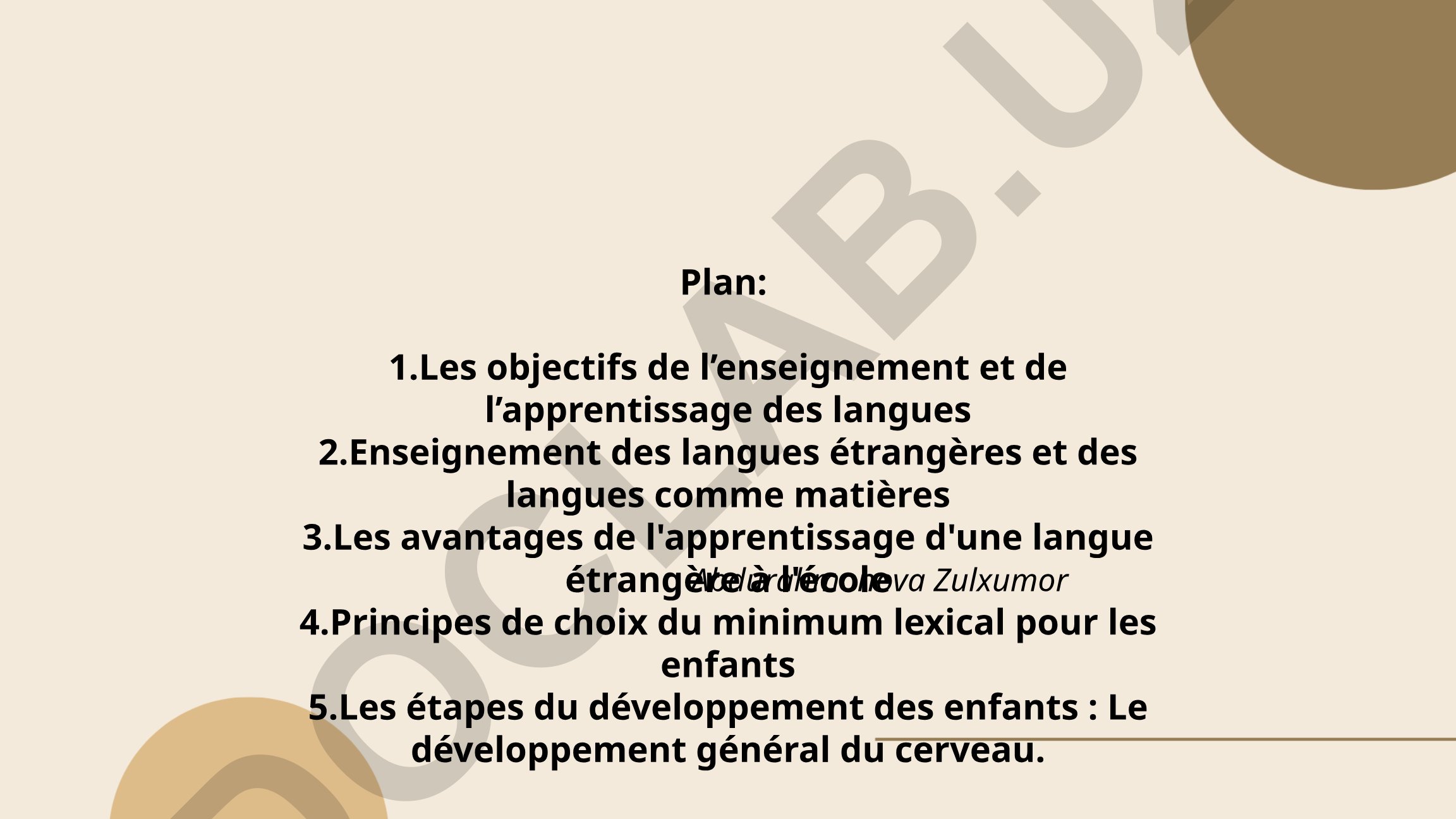 Les objectifs et avantages de l'enseignement des langues étrangères à l'école