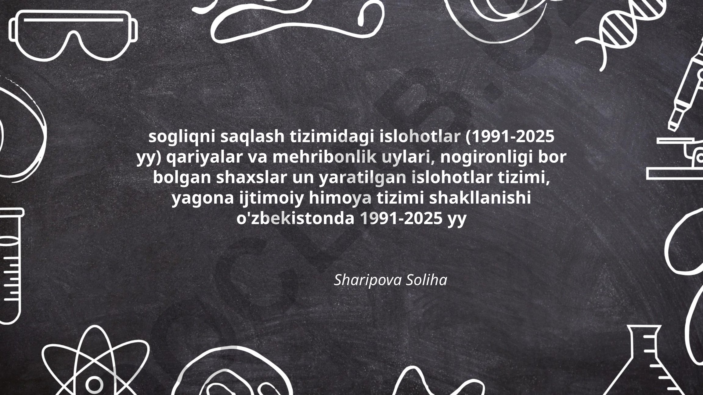 O'zbekistonda sog'liqni saqlash tizimidagi islohotlar (1991-2025)