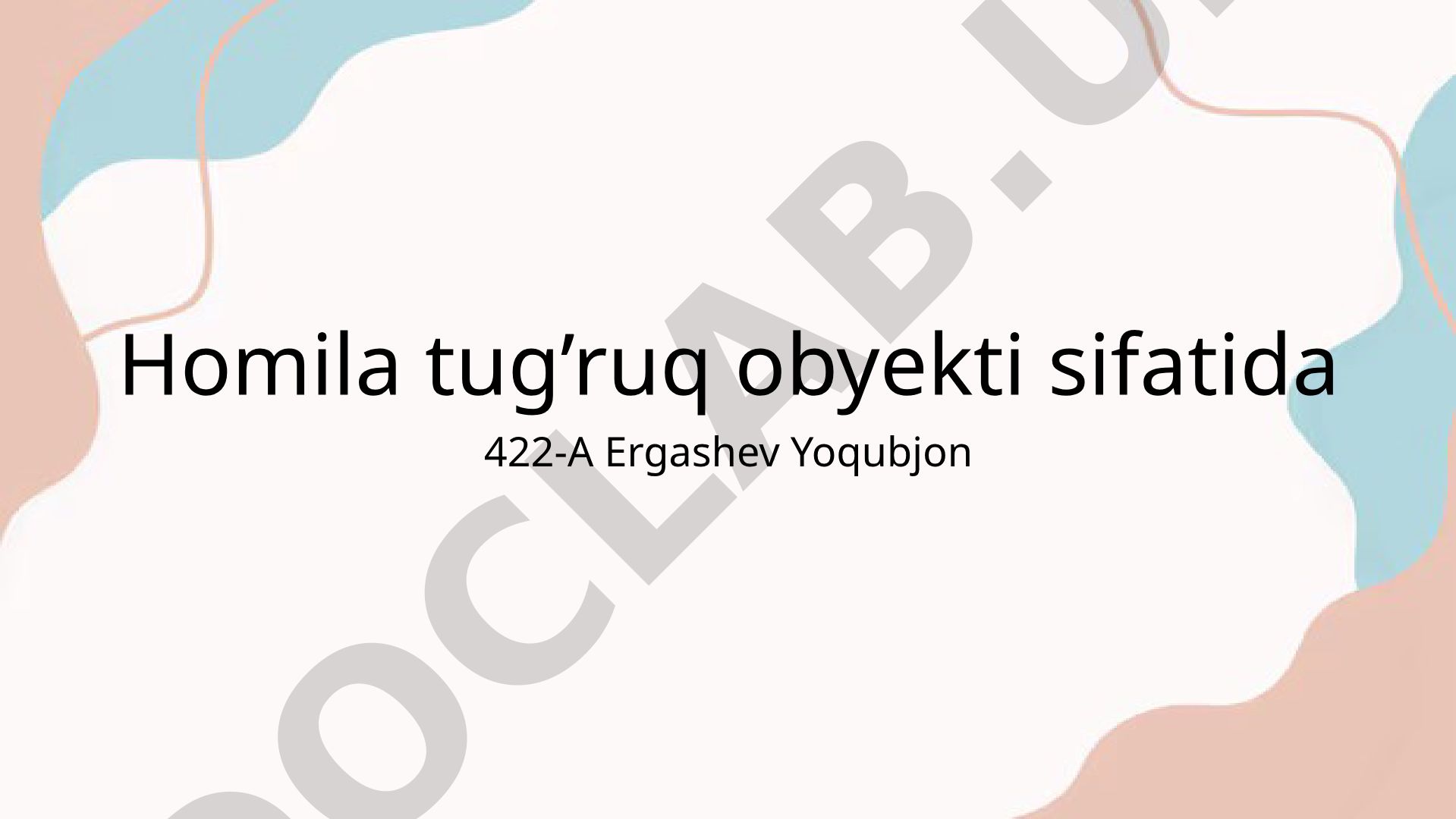 Homila boshchasining tug'ruqdagi ahamiyati va anatomik tuzilishi