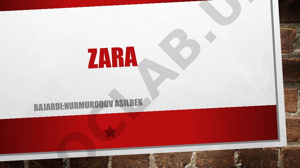 Zara yaratilish tarixi va mahsulotlari