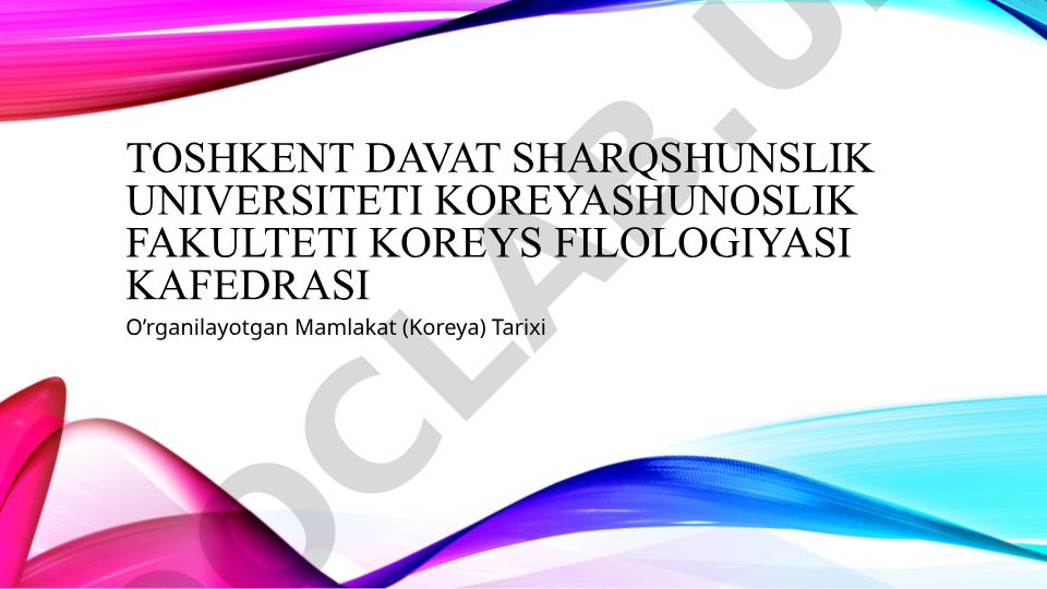 Koreys xalqining kelib chiqishi va qadimgi davlatlari