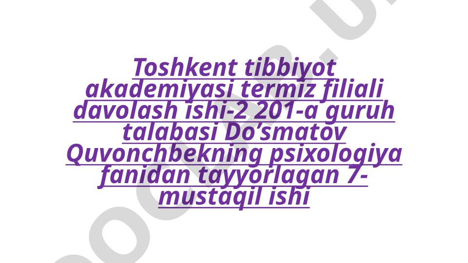 Psixologik salomatlik mezonlari