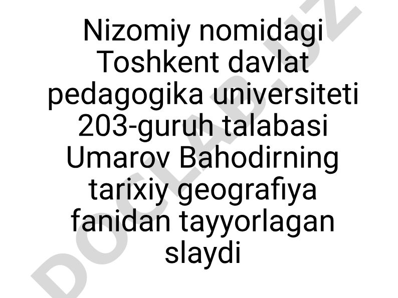 Xiva xonligining davri tarixiy geografiyasi