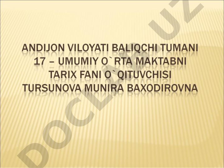 Mirzo Ulug'bekning hukmronligi davrida Movarounnahr