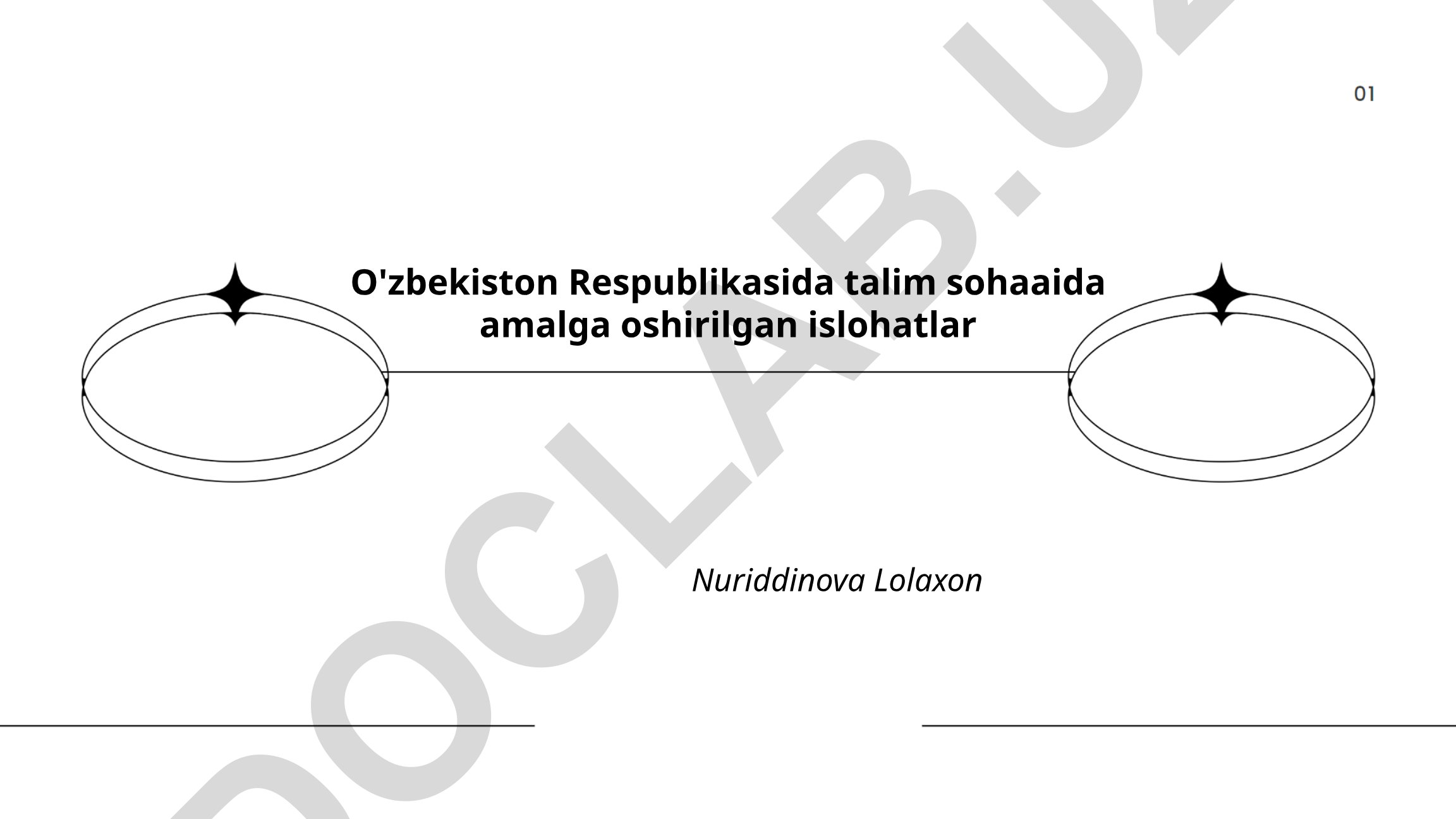 O'zbekiston Respublikasida ta'lim sohasida amalga oshirilgan islohotlar