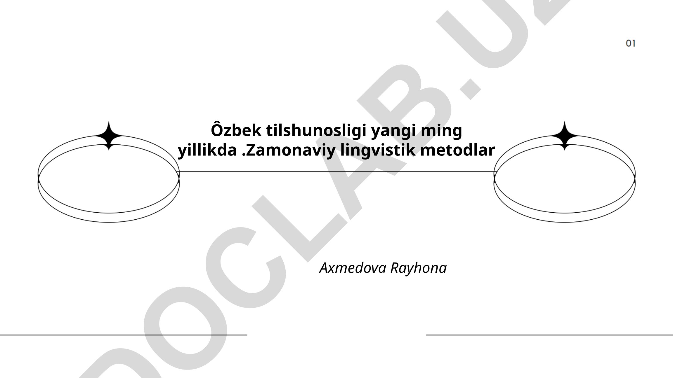 O'zbek tilshunosligi yangi ming yillikda zamonaviy lingvistik metodlar