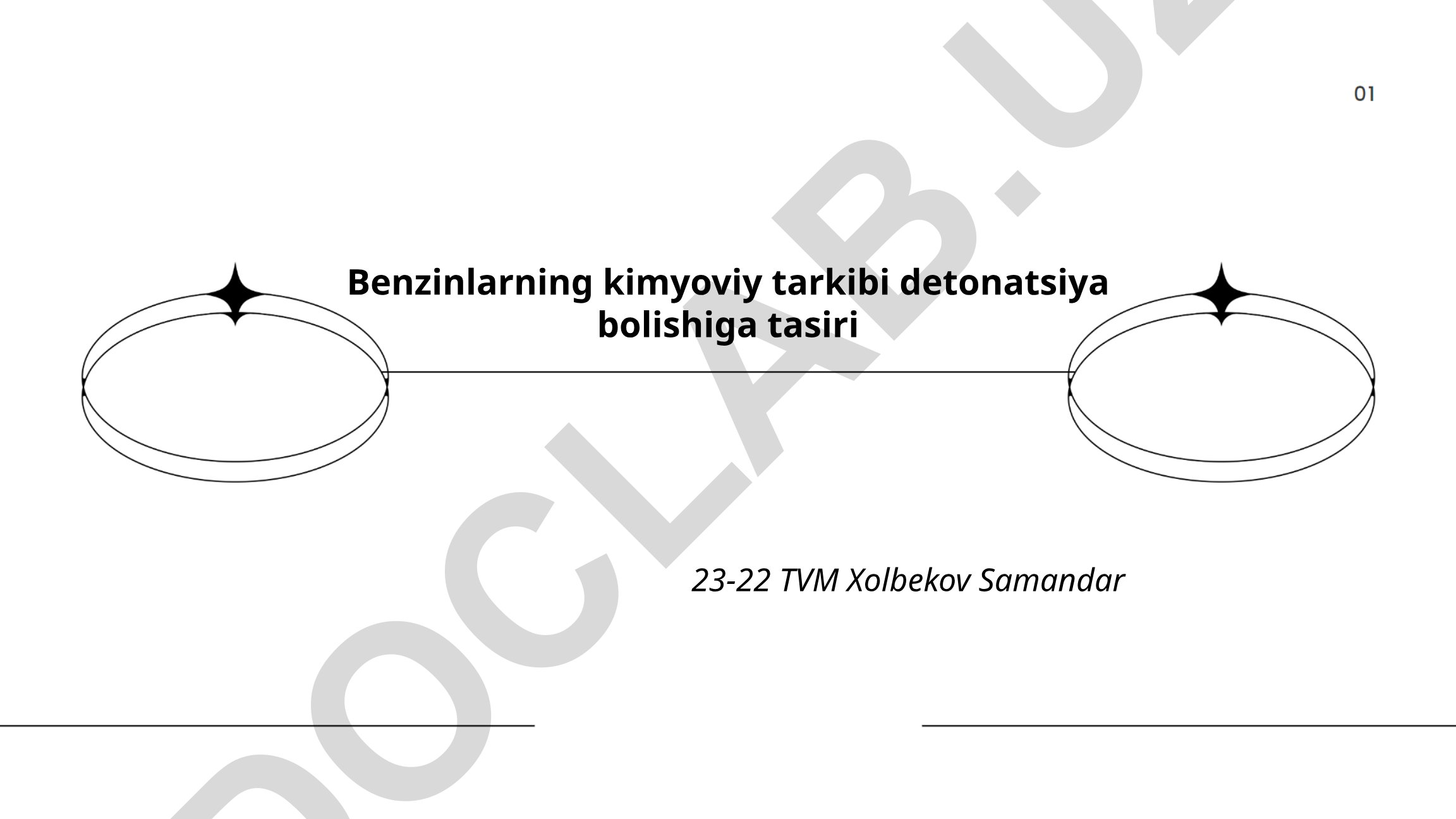 Benzinlarning kimyoviy tarkibi detonatsiya bo'lishiga ta'siri