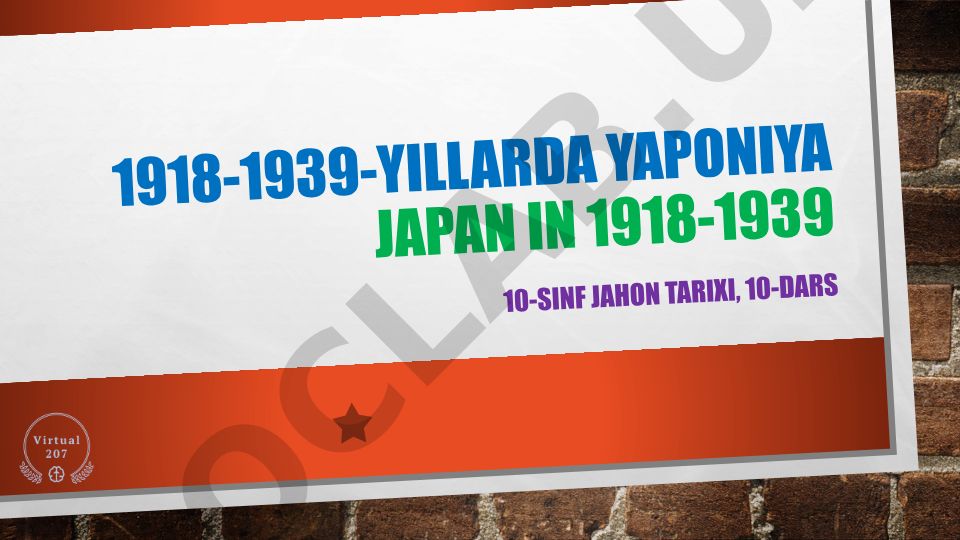 1918-1939-yillarda Yaponiya imperiyasi tarixi