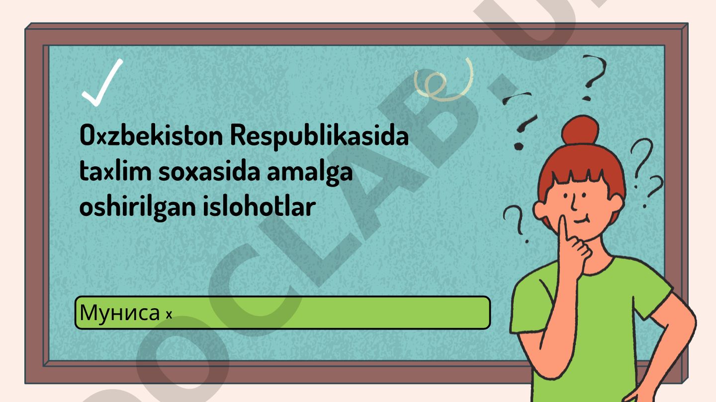 O'zbekistonda ta'lim sohasidagi islohotlar va innovatsiyalar