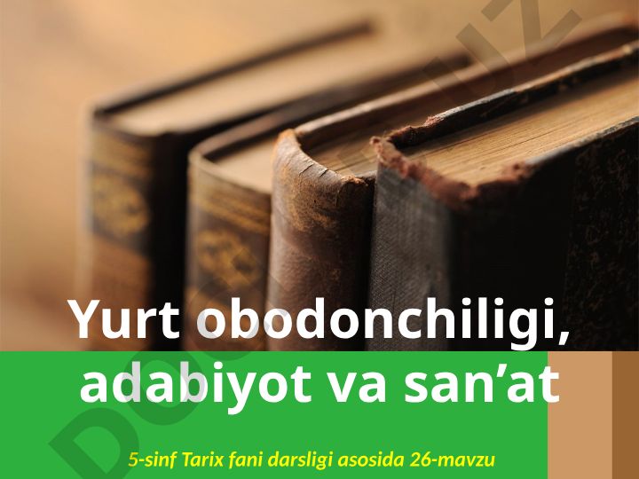 Amir Temur davri me'morchiligi va Samarqand obodonchiligi
