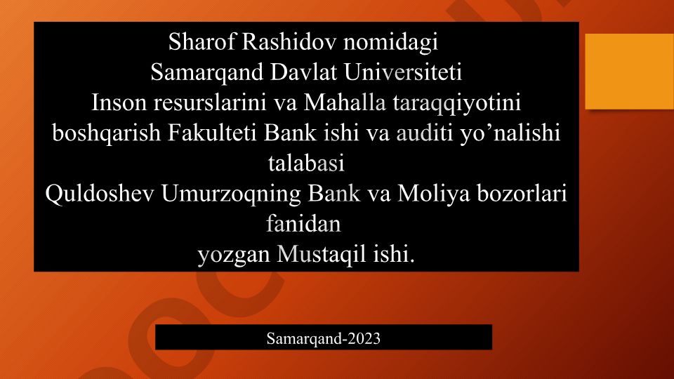 Banklarda majburiyatlari hisobi