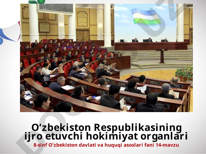 O‘zbekiston Respublikasining ijro etuvchi hokimiyat organlari