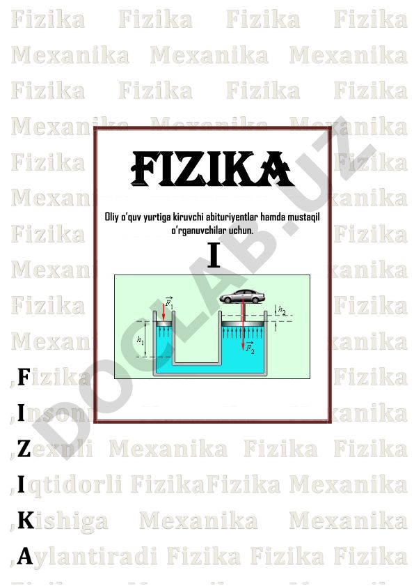 Fizika faniga kirish va mexanika asoslari