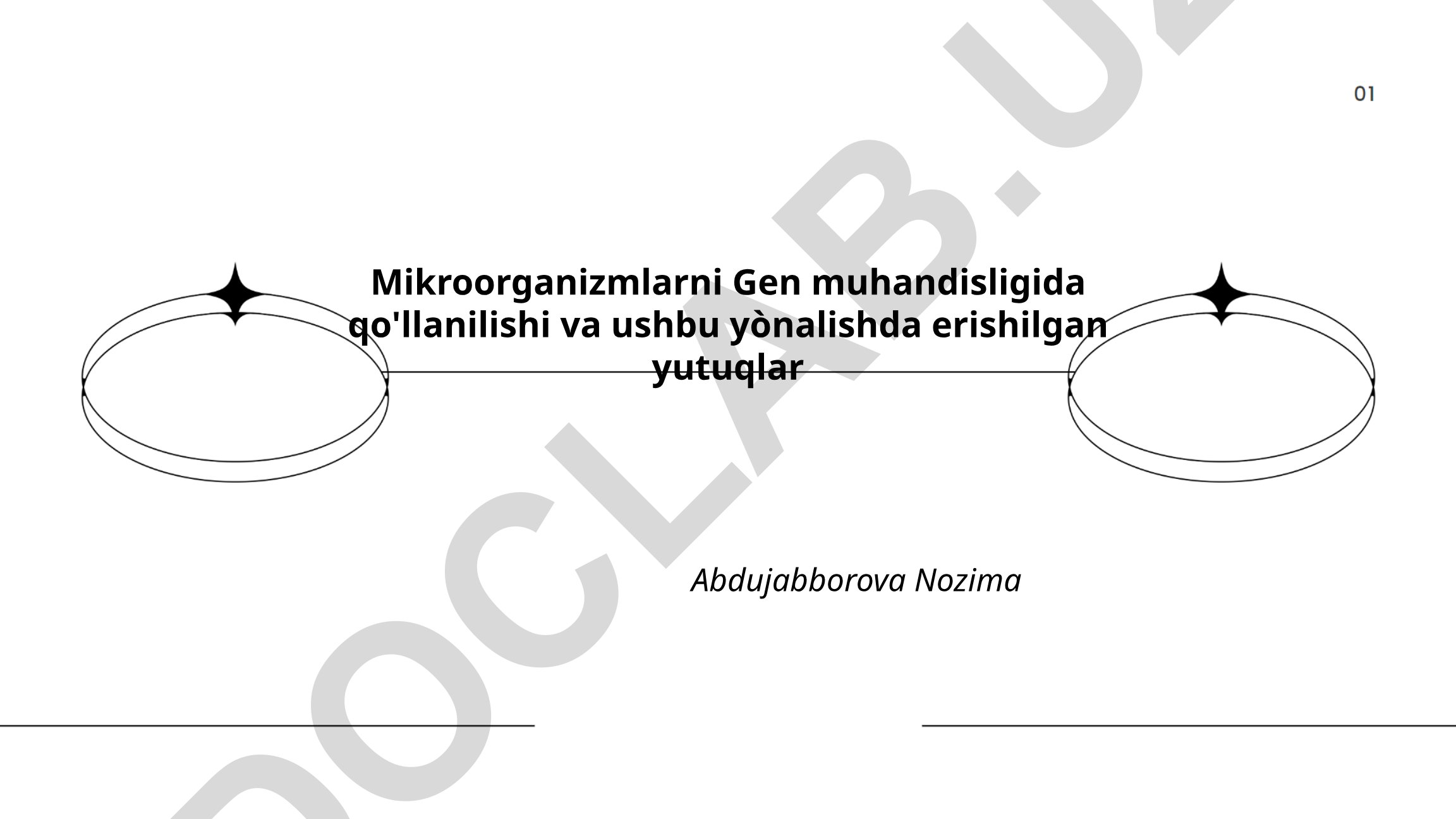 Mikroorganizmlarni Gen muhandisligida qo'llanilishi va erishilgan yutuqlar